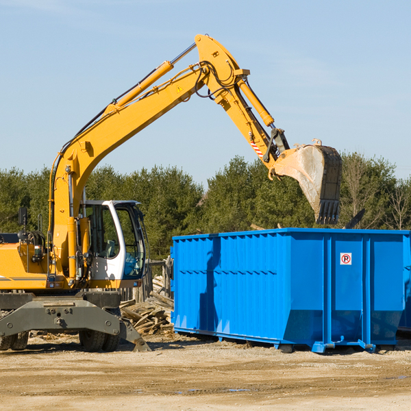 can i choose the location where the residential dumpster will be placed in Glen Lyn Virginia